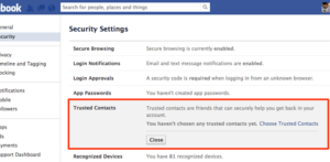 Facebook 推出「信賴的聯絡人」功能，讓信任的好友協助恢復臉書帳號