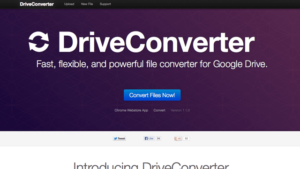 DriveConverter：Google Drive 雲端硬碟線上轉檔