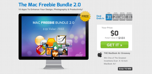 The Mac Freebie Bundle 2.0 再送你十套 Mac 應用程式，限時免費下載