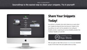 SourceDrop：程式碼、文字分享工具（Mac）