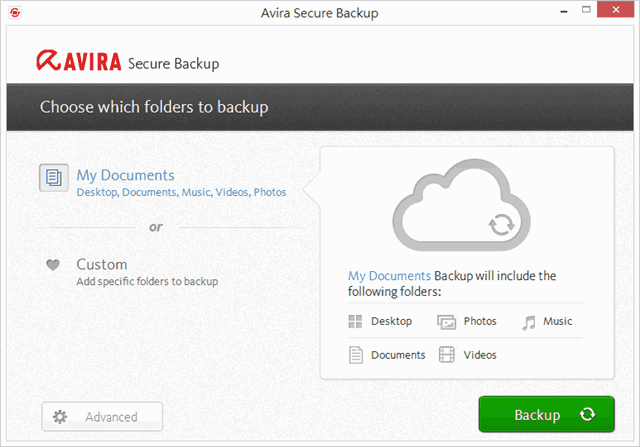 Avira Secure Backup 小紅傘雲端儲存、檔案同步工具（免費 5 GB 空間）