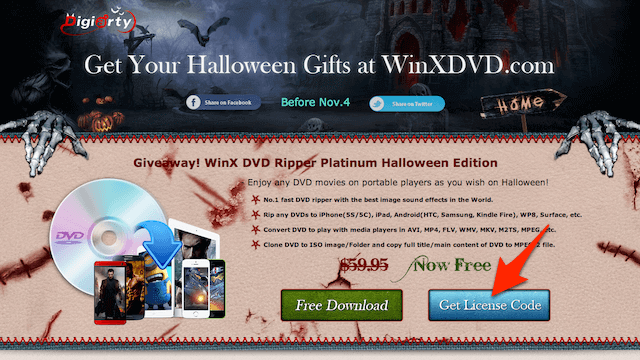 DVD 轉檔軟體 WinX DVD Ripper Platinum，限時免費下載（中文版）