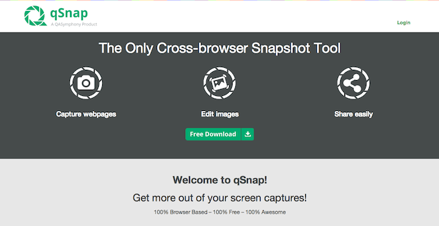 qSnap 瀏覽器抓圖工具，一鍵快速把網頁轉為圖片、產生分享鏈結