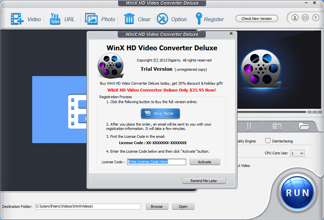 Digiarty 13 感恩節活動 免費送winx Hd Video Converter Deluxe 影音轉檔軟體 至12 6