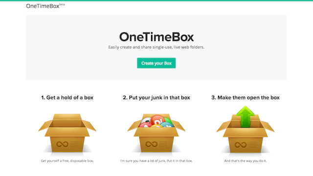 OneTimeBox 建立臨時共享資料夾，與好友共用檔案更快更方便