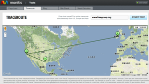 Monitis Visual Traceroute 視覺化網路連線檢測工具