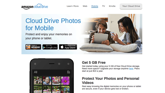 Amazon Cloud Drive Photos 免費 5GB 手機相片同步、備份空間（iOS、Android）