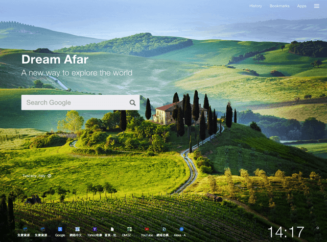 Dream Afar 遠方：每次打開新分頁都是一段不期而遇的旅行（Chrome 擴充功能）