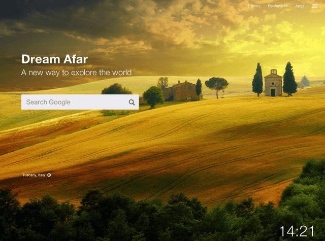 Dream Afar 遠方：每次打開新頁面都是一段不期而遇的旅行（Chrome 擴充功能）