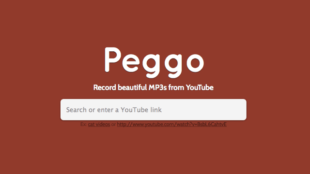 Peggo 線上將 YouTube 影片錄音，下載為 MP3 或 MP4 等格式