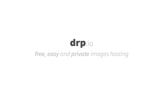 drp.io 免費、快速的圖片上傳分享服務