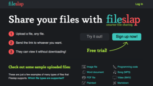 Fileslap 簡易檔案分享空間，可在線上預覽多種檔案格式