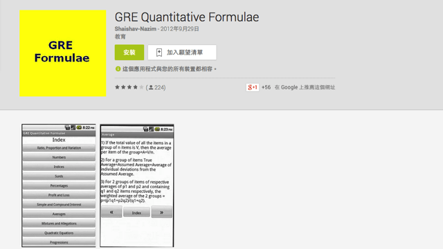 GRE Quantitative Formulae