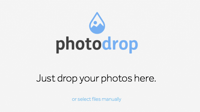 Photodrop 簡易圖片分享服務，拖曳立即產生網路相簿