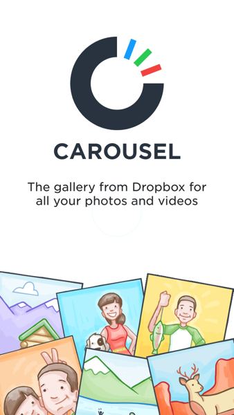 登入 Carousel 應用程式，增加 Dropbox 3 GB 紅利空間