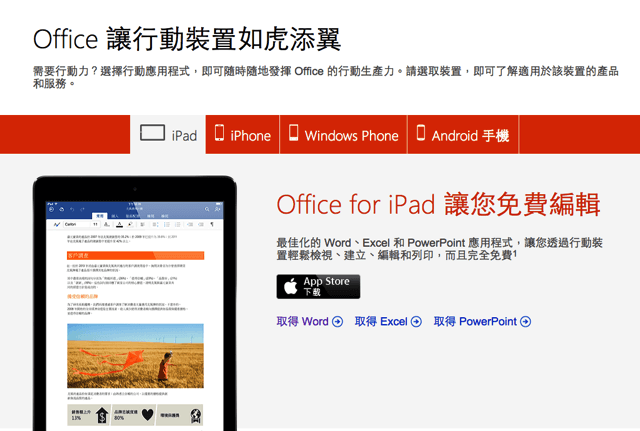Office for iPad 開放免費編輯功能，支援與 Dropbox 同步檔案