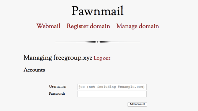 Pawnmail 可自訂網域名稱的 Email 信箱（免費 2 GB 容量，永久免費）