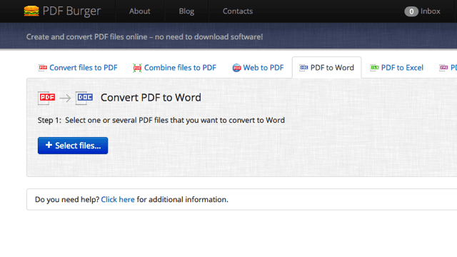 PDFBurger 線上製作、合併 PDF 文件，或轉檔為 Word、Excel 等格式