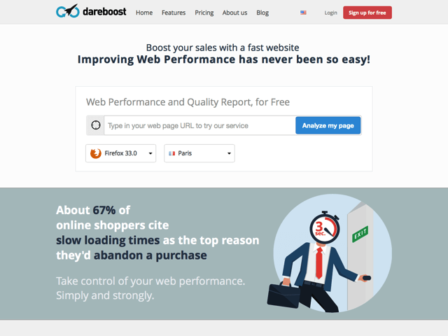 DareBoost 線上分析網站效能，協助最佳化改善網頁品質