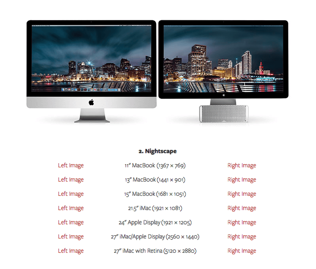 Twelve South 免費雙螢幕延伸桌布，在不同畫面尺寸連結攝影全景圖