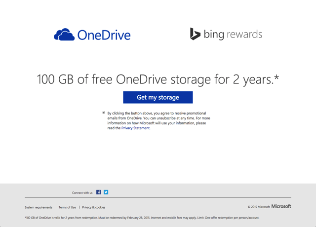 微軟 OneDrive 100 GB 容量升級教學，善用 Bing Rewards 獲取兩年份空間