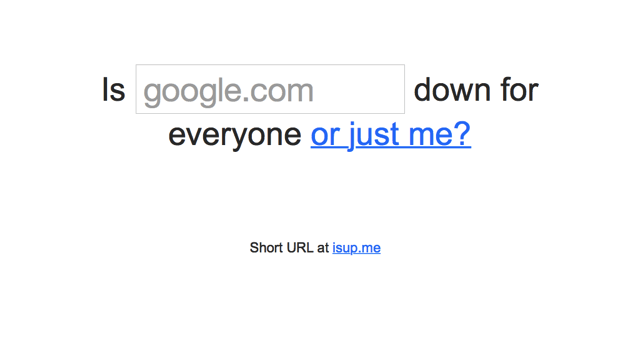 Down for Everyone or Just Me? 檢查網站無法連線是伺服器掛掉，還是你的 IP 被封鎖阻擋？