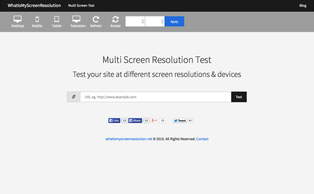 Multi Screen Test 測試網頁在不同裝置、螢幕解析度顯示效果