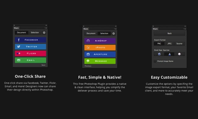 Photoshop Share plugin