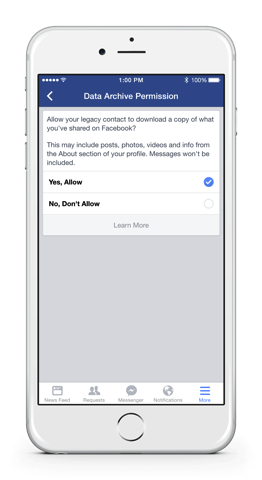 Facebook 為紀念帳號加入「代理人」設定，協助管理身後留下的數位資產