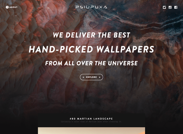 Psiu Puxa 來自宇宙的奇幻美景，桌面、平板手機多種尺寸免費桌布下載