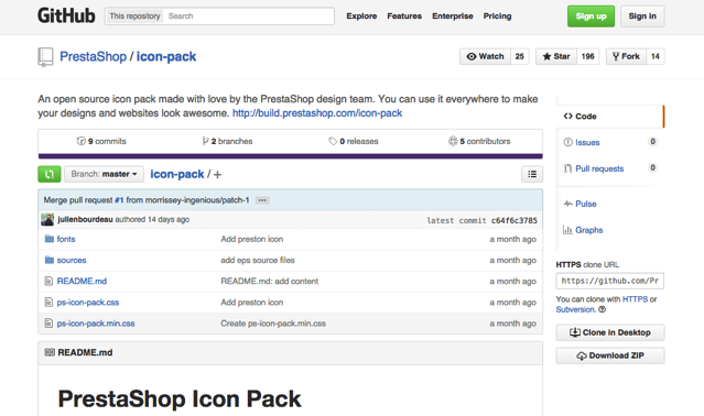 PrestaShop Icon Pack