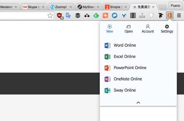 Office Online for Chrome