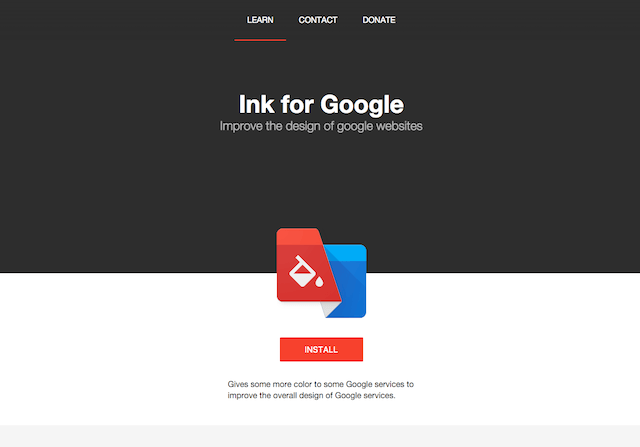 Ink for Google 為你的 Google 網站樣式畫龍點睛！讓它更貼近質感設計（Chrome 擴充功能）