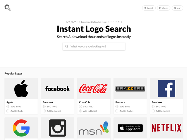 Instant Logo Search 免費搜尋下載數千種品牌標誌 Logo 向量圖 SVG、PNG 格式