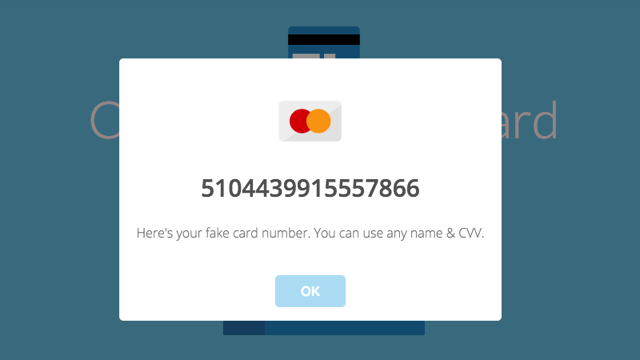 Dummy / Fake Credit Card Generator
