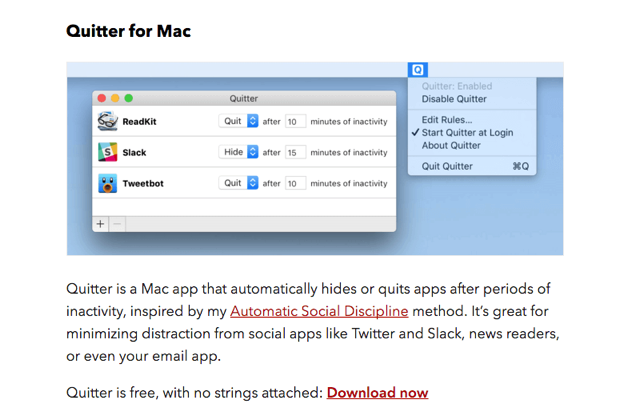 Quitter for Mac