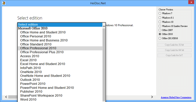 Windows and Office ISO Downloader 從微軟官方網站免費下載Windows、Office 安裝程式