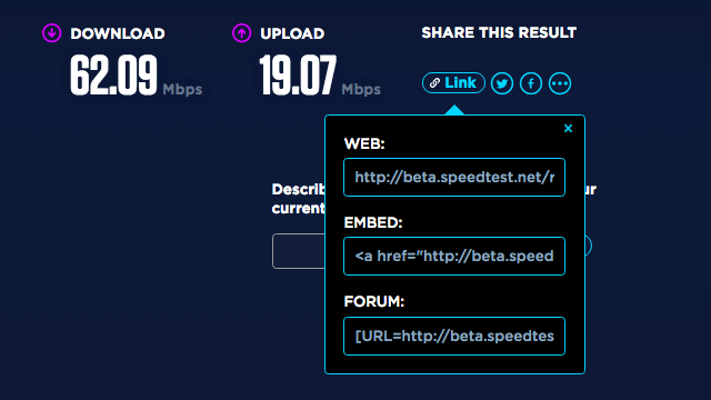 HTML5 Speedtest by Ookla