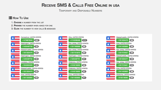 SMS Receive Free
