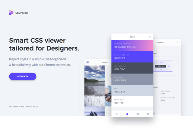 CSSPeeper 為設計師量身打造，更聰明視覺化檢視網站 CSS 樣式表（Chrome 擴充功能）