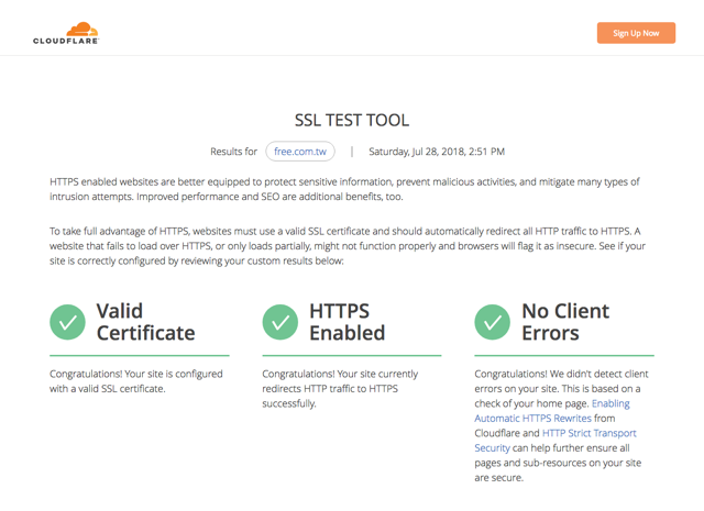 Cloudflare SSL Test Tool