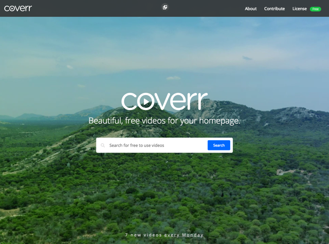 Coverr 免費網頁背景影片素材下載，動態網頁設計看起來更活潑