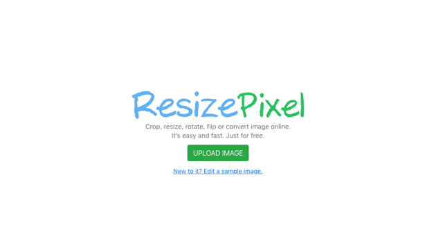 ResizePixel 線上裁切、調整尺寸大小、旋轉、翻轉和轉檔圖片的免費工具