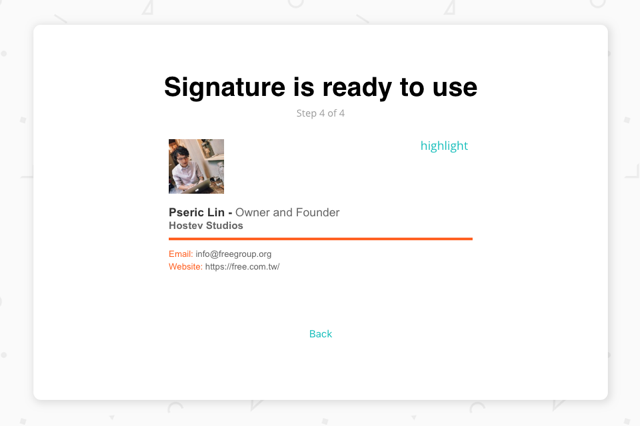 Create a Signature