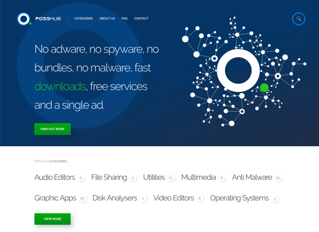 FossHub 自由開放軟體下載平台，堅持無廣告、無間諜軟體最安心