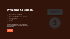 Smash 免費空間無檔案大小限制，上傳最多可保存 14 天