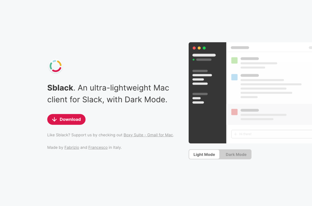 Sblack 免費下載 Slack 輕量化 Mac 應用程式，內建深色模式功能