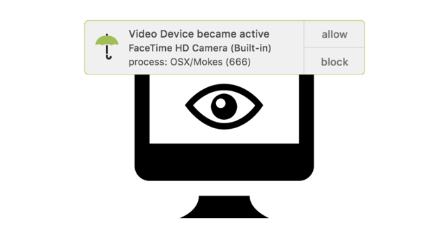 OverSight 監控應用程式有無使用 Mac 內建攝影機或麥克風權限