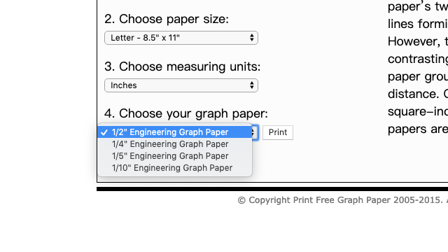 Print Free Graph Paper