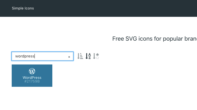 Simple SVG Icons